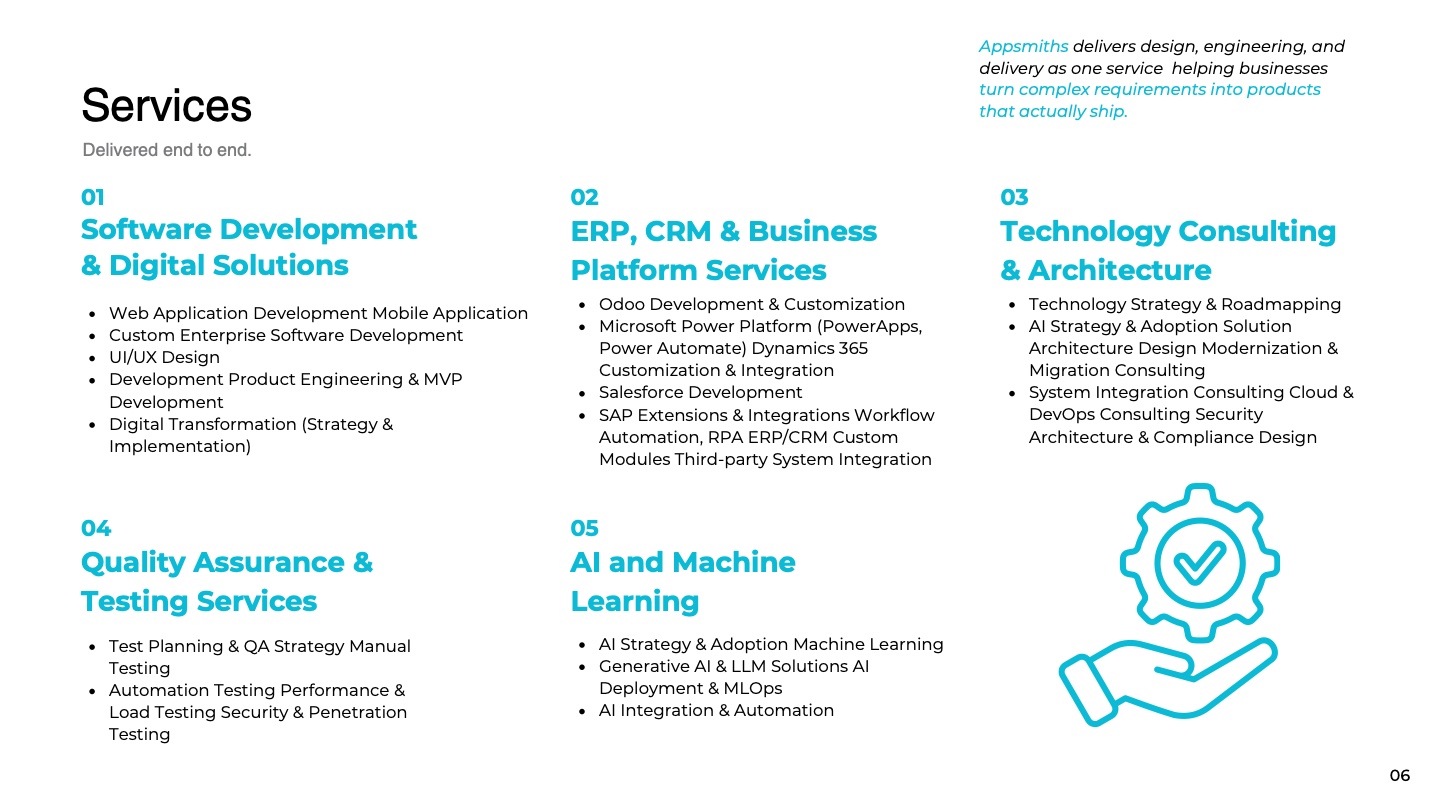 Company profile page 6